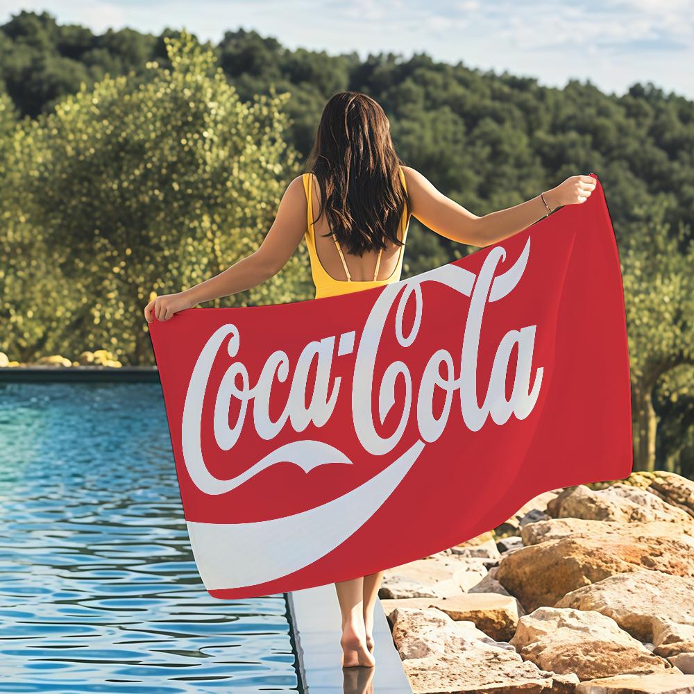 Полотенце C-Coca-Cola-S Быстросохнущее Пляжные полотенца подходят для бассейнов, кемпинга, йоги и спортзала