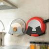 Multifunction Pot Lid Holder PP Pan Cover Stand Proble Wall Cutting Board Rack  Household