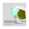 (transparent black) COPOZZ Professional Waterproof Soft Silicone Glasses Swim Eyewear Anti-Fog UV Adult One-piece Swimming Goggles for Men Women