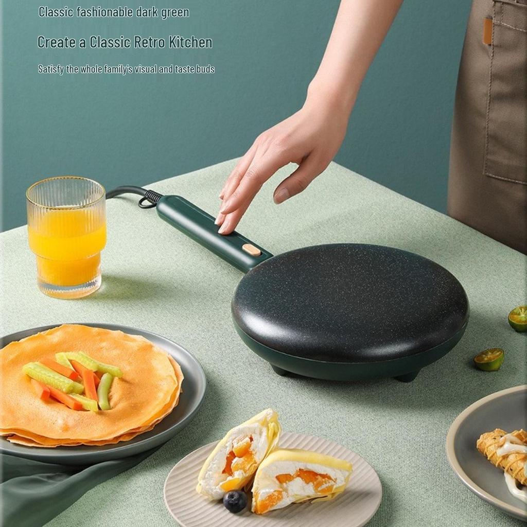 Compact Electric Crepe & Spring Roll Maker Pancake Griddle Machine