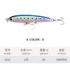 FUN Sea Fishing Stainless Steel Sinking Pencil Lure 105mm/38g with Hooks for Silver Carp and Bass Artificial Hard Bait
