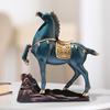 Hand Painted Horse Sculpture Table Centerpiece 25x7x26.5cm