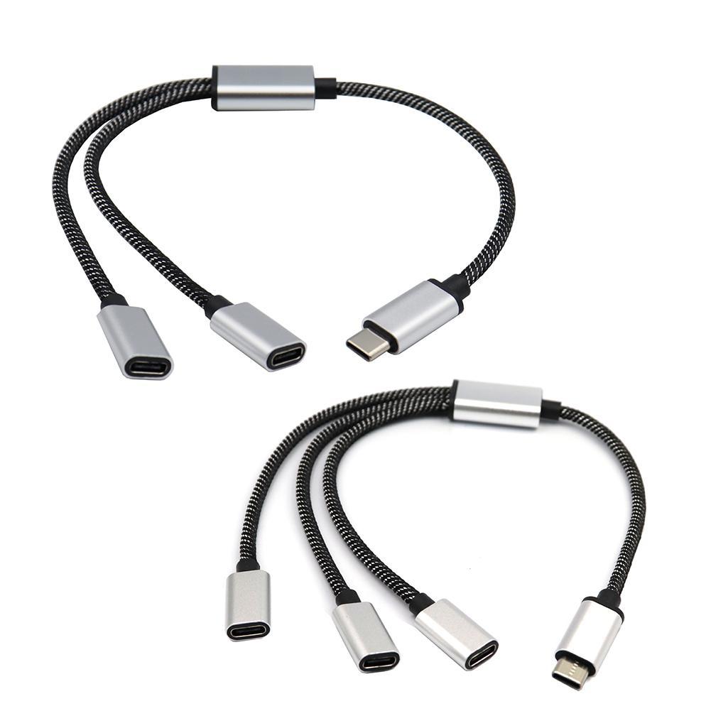 Кабель-разветвитель USB C Тип C Папа на 3/2 Тип C Мама Разветвитель Адаптер Порта Удлинитель Кабеля C U U4Q8