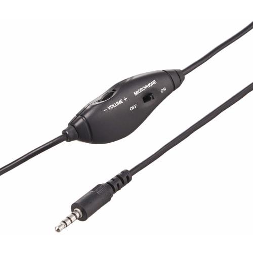 Гарнитура Buffalo BUFFALO с одним наушником и оголовьем, 4 полюса, BSHSHCM105BK