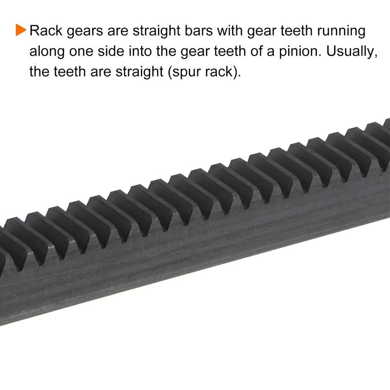 1Pcs 1Mod Gear Rack 15*15mm Length 200mm 45#Seel Precision CNC Zipper Straight Teeth Toothed Rack For Engraving Machine