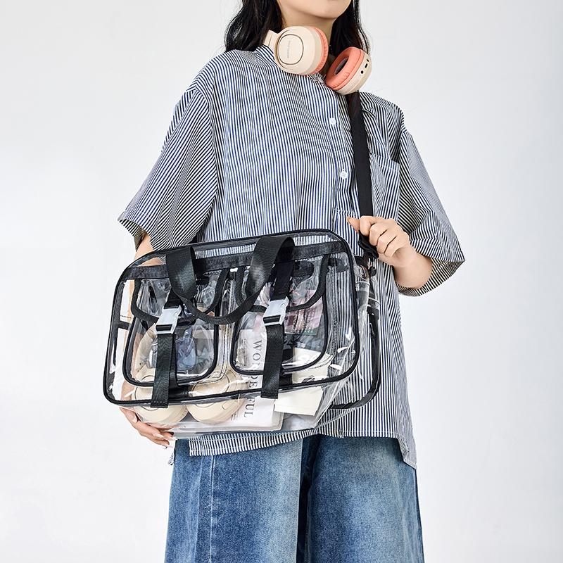 Прозрачная дорожная сумка женская большая вместительная сумка для йоги сумка для плавания