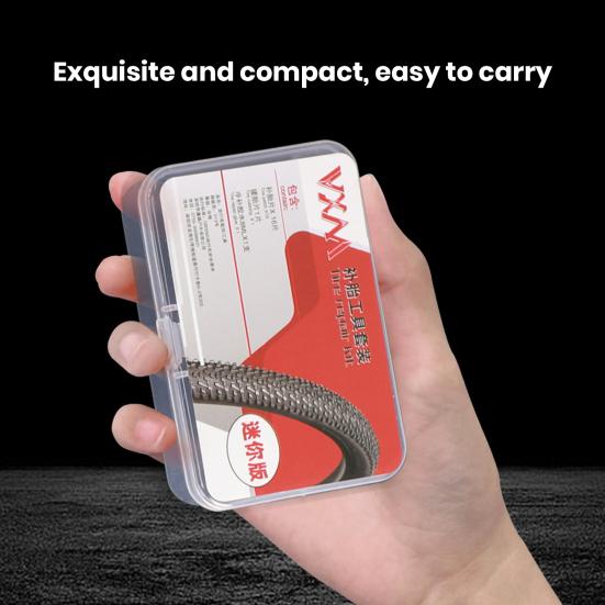 Набор инструментов для ремонта велосипедных шин, компактный размер, портативный универсальный набор клея для ремонта проколов велосипедных шин мотоцикла