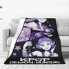 K-POP Flannel Blanket D-Demon H-Hunters Blanket For Office Home Camping Nap Leisure Blankets Birthday Gifts For Girls Home Decor