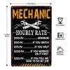 1pc, Full Service Garage Sign,Mechanic Car Service Parts Repairs Vintage Metal Signs for Cafe Bar Shop Wall Decor 8x12 Inch