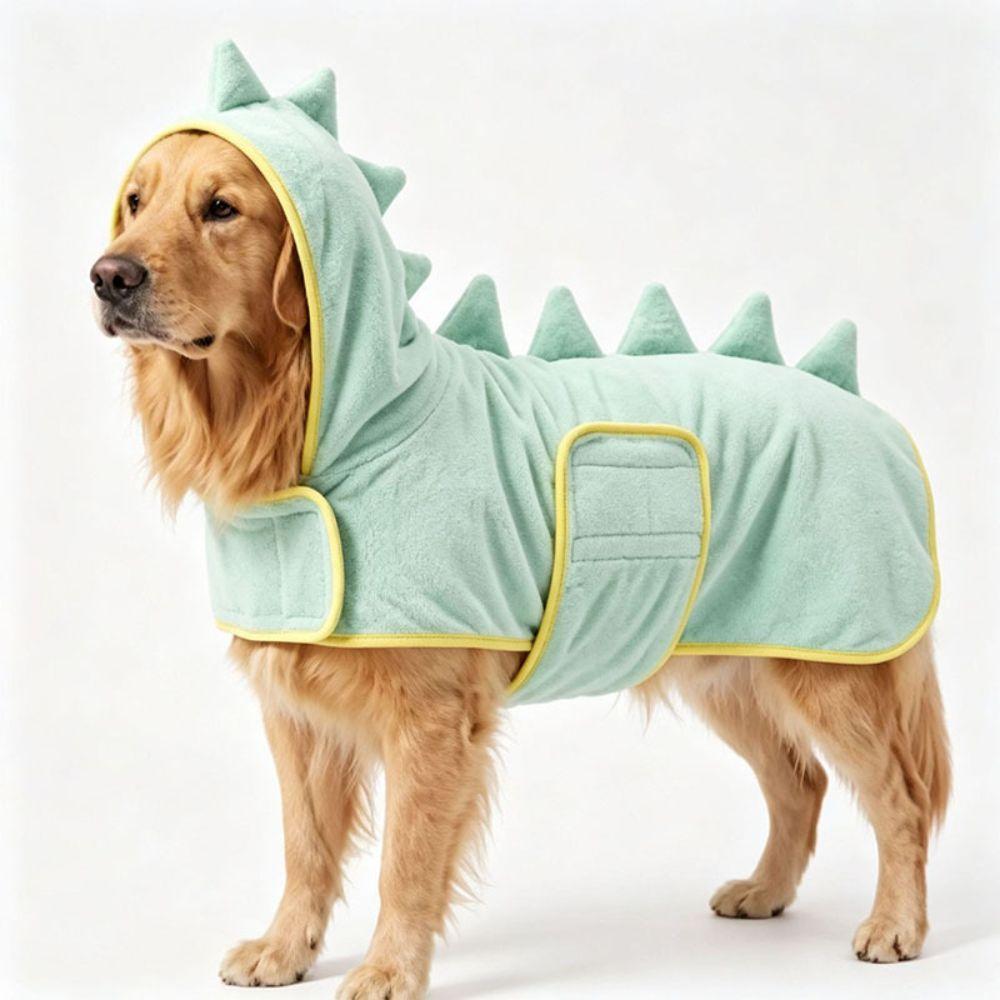 Coral fleece Pet Bathrobe Quick Drying Pet Robe Comfortable Dog Drying Coat Cat