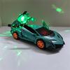 Игрушечная спортивная машина на батарейках с автоматическими вращающимися на 360° огнями, открывающимися дверями, звуковыми и световыми эффектами, для мальчиков 3-6 лет, батарейки в комплект не входят