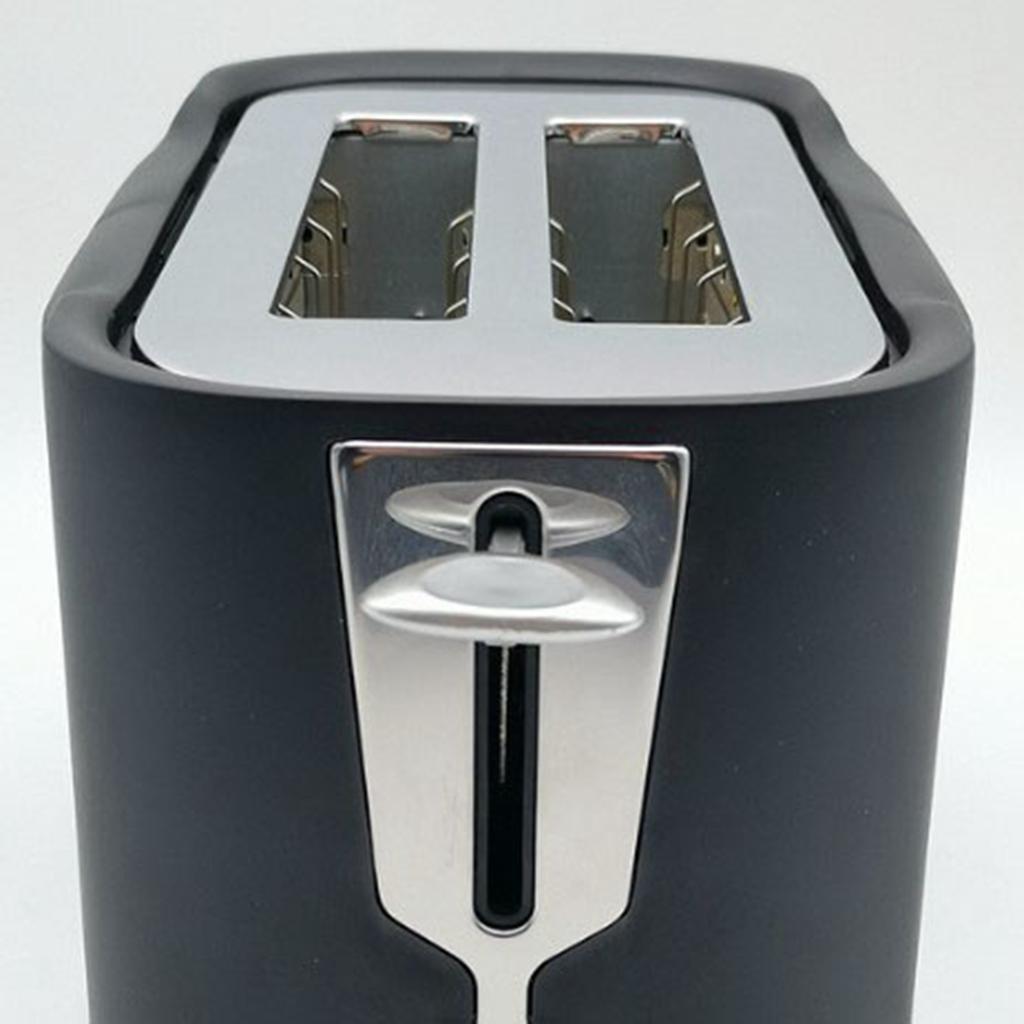 Тостер 800 Вт Многофункциональный Сплав Тостер на 2 ломтика со съемным поддоном для завтрака