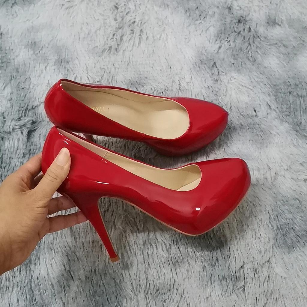 New Women Pumps Autumn Round Toes High Heels Fashion Sexy 12cm Heel Banquet Platform Stilettos Wedding Prom Shoes Plus Size