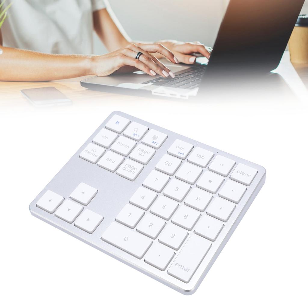 Number Pad Wireless   Dual Mode 35 Keys Rechargeable   Numeric Keypad for Laptop PC Tablet