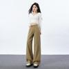 Весна Лето Винтажные Джинсовые Брюки с Поднятым Боковым Швом Уникальный Дизайн Зауженные Книзу Широкие Штанины Для Женщин Повседневные Брюки Оверсайз Джинсовые Брюки