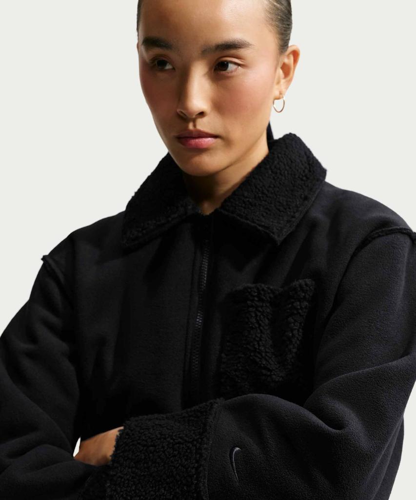 NIKE Sportswear Oversized Therma Fit Chore Jacket W - Black: Anthracite / Ix7052-010