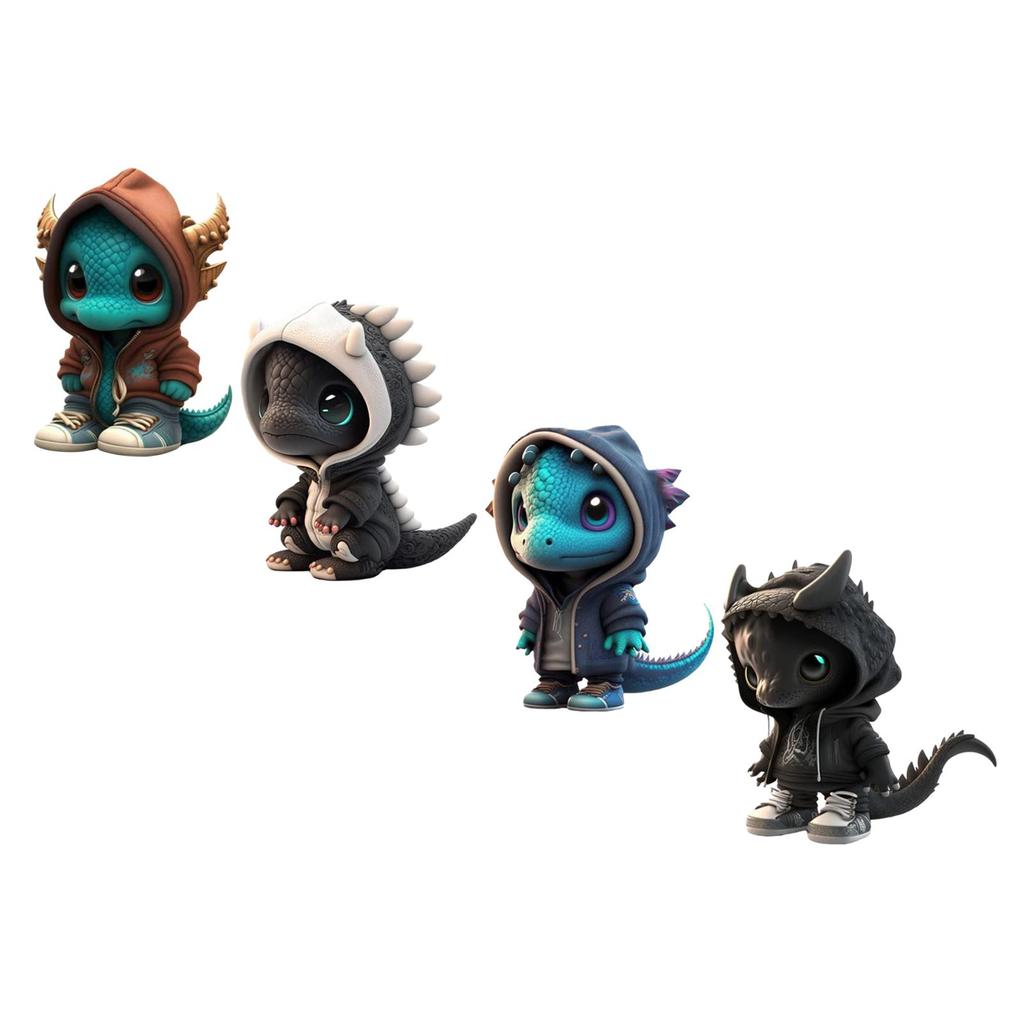 Статуэтка динозавра для стола из смолы, коллекционная фигурка, украшение Хэллоуина, эльф, для спальни, шкафа, книжной полки, ресторана, квартиры