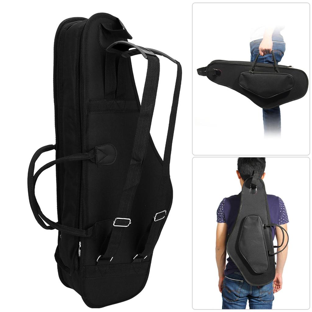 Alto Saxophone E Eb Cotton Bag Waterproof Backpack Carrying Case with Interior Soft Fabric