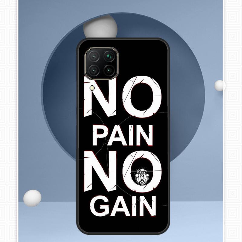 No Pain No Gain Training For Huawei Nova Y91 Y60 Y70 Y72 Y90 Y61 12s 12i 11i 8i 10 9 SE P20 P40 Lite P30 P60 Pro Case