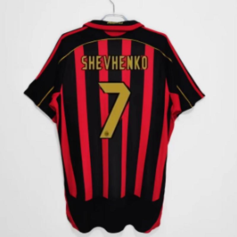 Retro AC Milan 2006-2007 Season Home Away Soccer Jersey Short Sleeve Men Women Adult Football Shirt