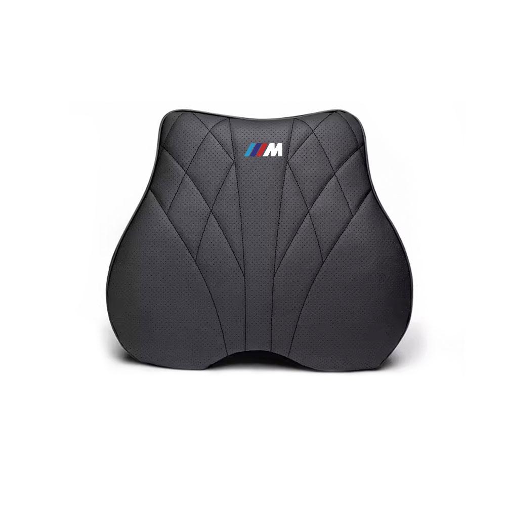 AZXN6 Car Memory Foam Headrest Neck Pillow Lumbar Waist Cushion Accessories For BMW M Performance E39 F20 E36 G30 G20 X5 Auto Interior