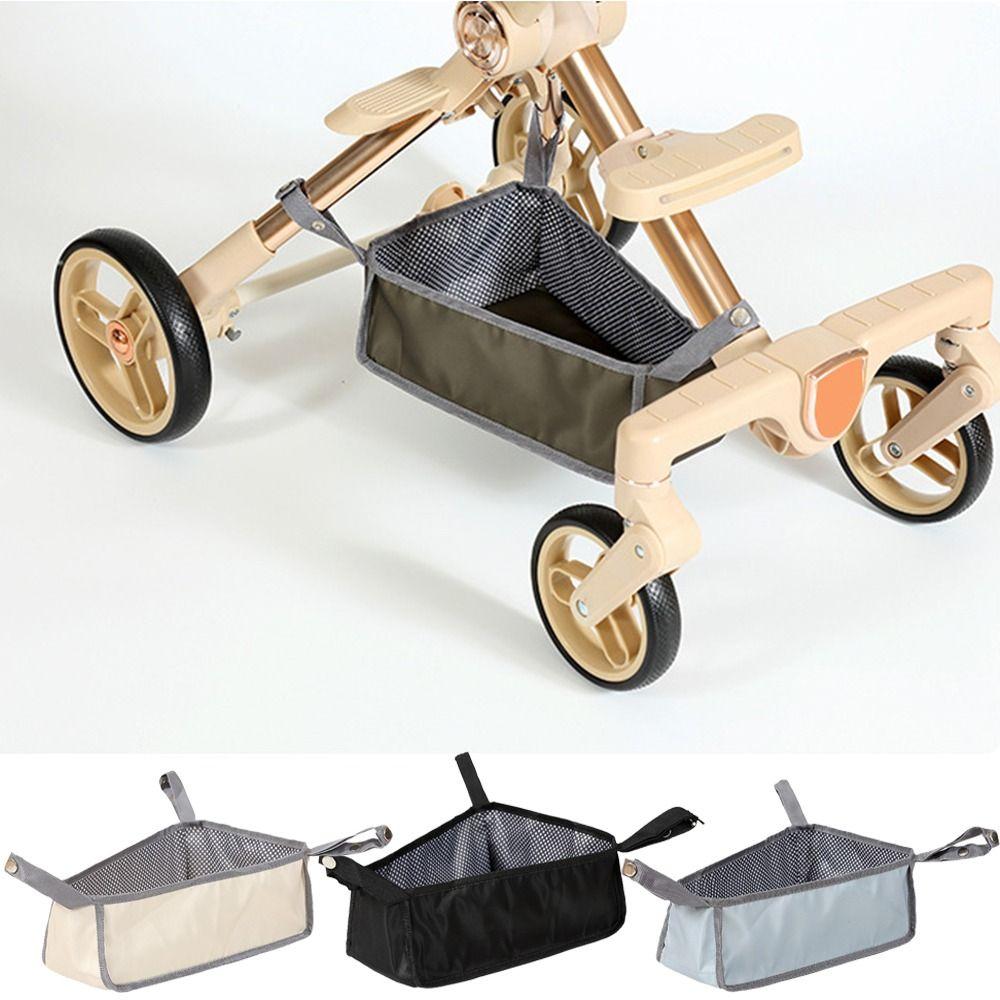 Oxford Cloth Baby Stroller Basket Large Capacity Stroller Bottom Organizer Pram Use