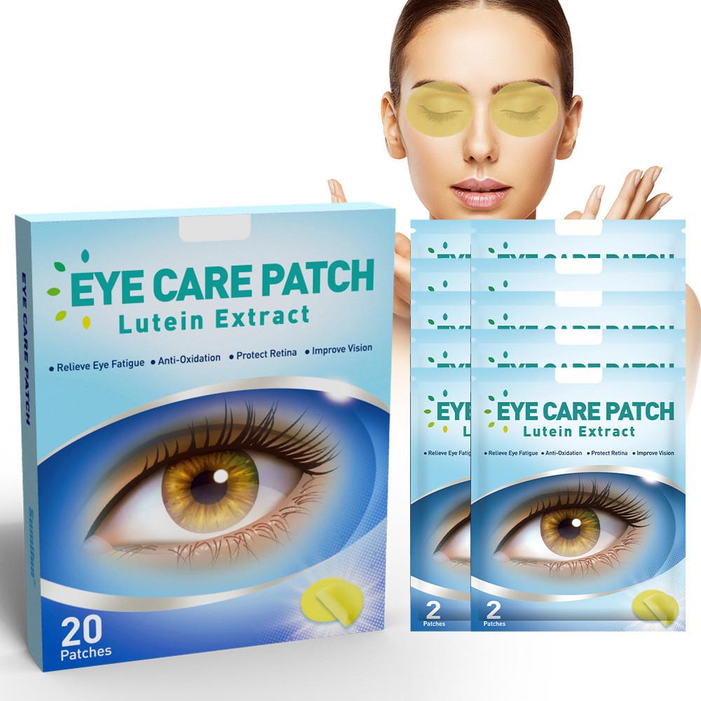 Пластырь для глаз с Лютеином 20 шт. Для снятия усталости глаз, заложенности и сухости глазных яблок