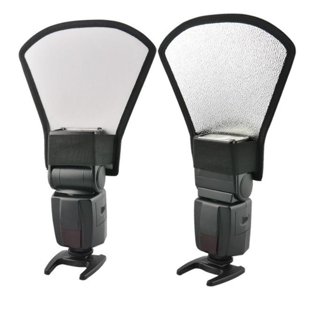 Универсальная вспышка Speedlite с мягким интенсивным светом, серебристо-белый отражатель для зеркальной камеры