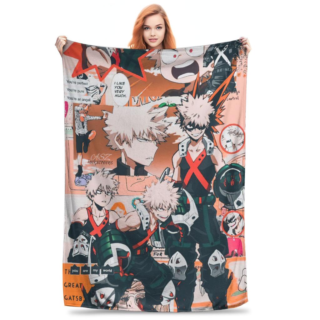 Изуку Мидория Манга Коллаж Одеяло Моя Геройская Академия Манга Аниме Фланелевое Теплое Плед Одеяло для Покрывала