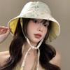 Панамы с цветочным принтом, двусторонние летние шляпы от солнца, женская шляпа рыбака, шляпы-ведра