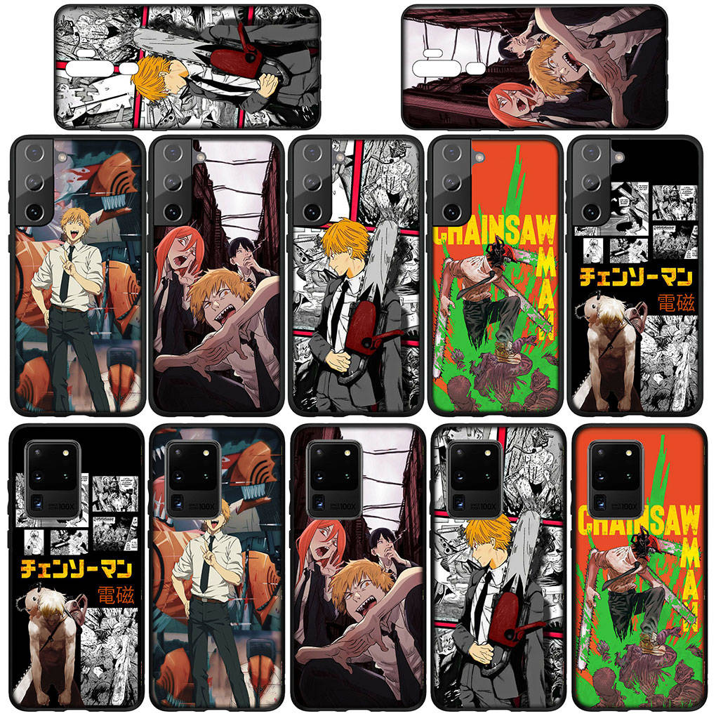 Чехол для iPhone 16 15 Xiaomi Redmi Note 14 13 12 11 Pro Max 16e Samsung Galaxy S25 S24 S23 Moto OPPO Huawei Denji Makima Chainsaw Man Gir Phone Case