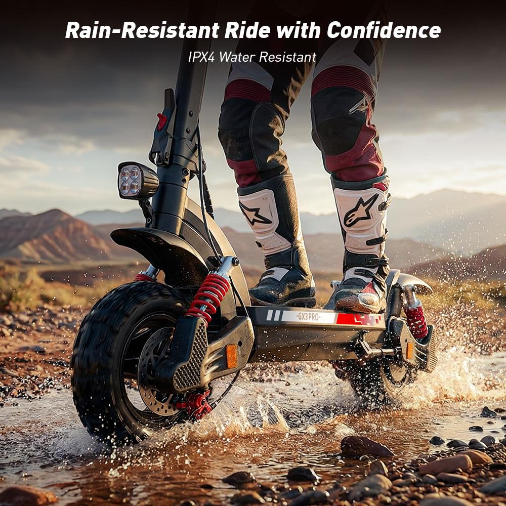 iScooter Электросамокат GX3 Pro 1200 Вт 15,6 Ач 11-дюймовые внедорожные шины Максимальная скорость 25 км/ч Запас хода 45 км+ Электросамокаты для взрослых