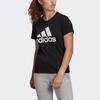 Adidas Sporty Grid Logo Print Short Sleeve T-Shirt Women Tops Black GL0722