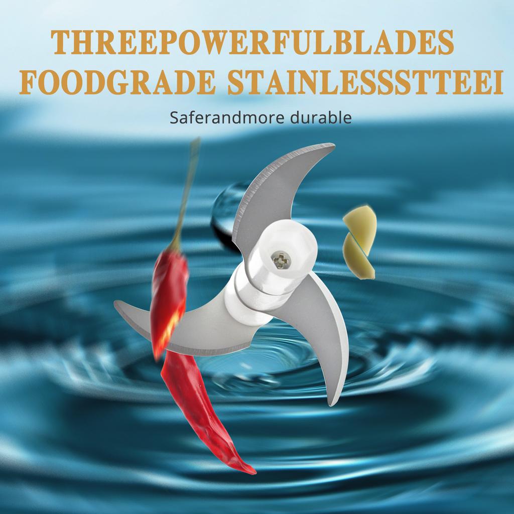 Мини-чесночница, электрический кухонный комбайн, чеснокодавилка, портативный процессор для нарезки лука, имбиря, овощей, перца, специй, мяса