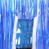 1 Set Laser Backdrop Rain Curtains Glitter Tinsel Foil Curtain Birthday Wedding Party Decoration AVE