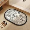 Diatom Printing Bathroom Thickening Mat Bath Non-slip Carpets In Wash Basin Bathtub Side Floor Rug Shower Room Doormat Memory Foam 3D Pad