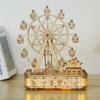 Custom Cross-border Music Ferris Wheel 3D Three-dimensional Puzzle Wooden Toys Educational Assembled Toys DIY Creative Toys