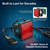 Car LED Trailer Light, 15 LED High-intensity Red Lens Square Brake Lights, Fits 2" Receiver with 4-pin Adapter, Universal Exterior Accessories for