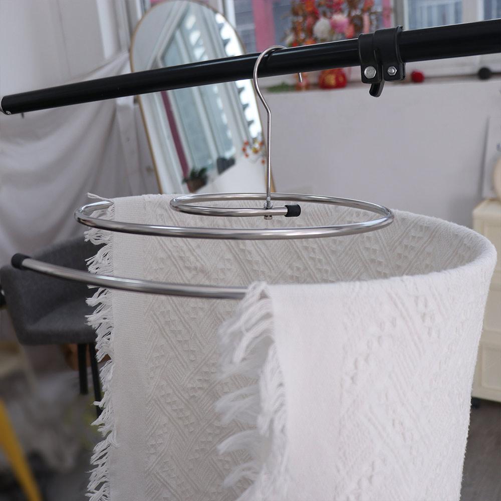 Rotating Spirals Drying Rack Stainless Steel Spirals Clothes Pole Quilt Sheet Hanger Balcony