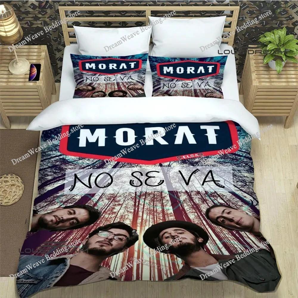 Поп-группа Morat Постельное белье с принтом Изысканный комплект постельных принадлежностей Пододеяльник Комплект одеял Постельное белье Роскошный Подарок на день рождения74