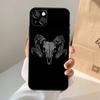 Ram Skull Skeleton Horror Phone Case For iPhone 18 17 Air 16 14 13 12 11 15 Pro Max 13 12 mini 15 16 Plus 16e Cover Coque