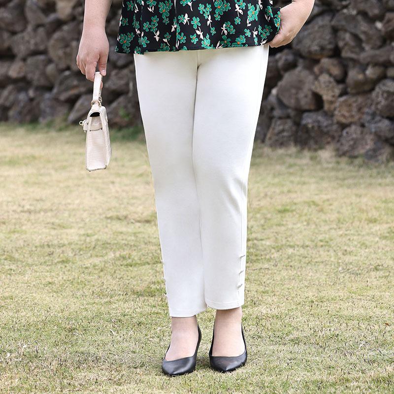 Весенне-осенние женские брюки больших размеров с высокой талией, прямые брюки, свободные эластичные повседневные брюки с затенением живота