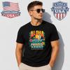 Aloha Surf Paradise Hawaii Graphic T-Shirt Beach Travel
