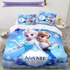 3pcs Frozen11 Cover Set - Personalized Name, HD Printed Bedding with 1 Cover and 2 Pillowcases - Perfect for Home Decor, Easy Care