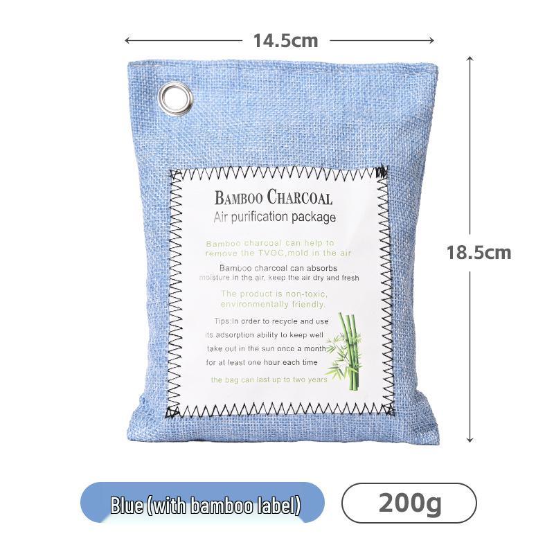 Дезодоратор для автомобиля с бамбуковым углем - 200 г мешок с активированным углем с логотипом на заказ