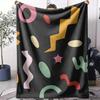 Colorful Vectors Throw Soft Flannel AC Blanket Lightweight Summer Nap Throw Cozy  Blanket for Sofa Bed Travel Home
