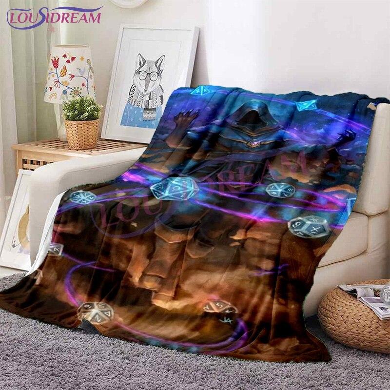 D & D D20 одеяло для игры в кости флисовое одеяло Weaver of Lore & Fate легкое одеяло нечеткое мягкое одеяло для детей и взрослых