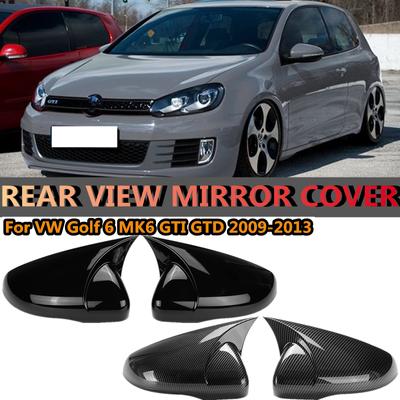 2 шт. для VW для Volkswagen Golf 6 MK6 GTI GTD 2009-2013, автомобильные боковые зеркала заднего вида, чехлы