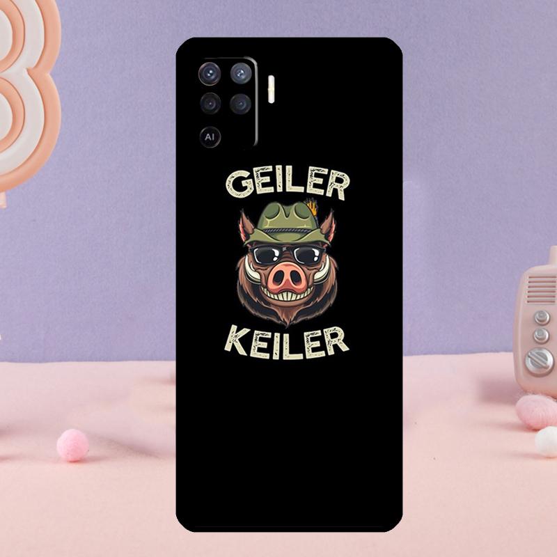Cute wild boar funny Cartoon Phone Case For Oppo A38 A18 A58 A78 A98 A79 A40 A60 A80 A16 A76 A96 A15 A74 A94 A54 A77 A17