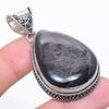 Hypersthene Obsidian Gemstone 925 Sterling Silver Jewelry Pendant 2.17"